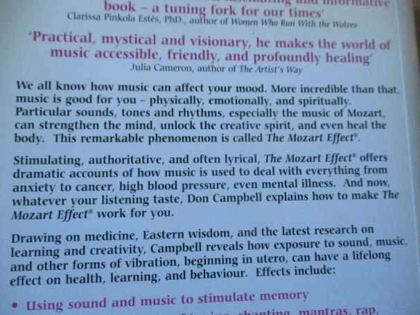 THE MOZART EFFECT - TAPPING THE POWER OF MUSIC TO HEAL THE BODY .... - DON CAMPBELL