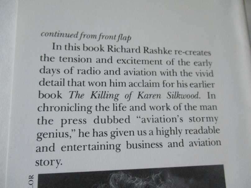 STORMY GENIUS - THE LIFE OF AVIATIONS MAVERICK BILL LEAR - RICHARD RASHKE