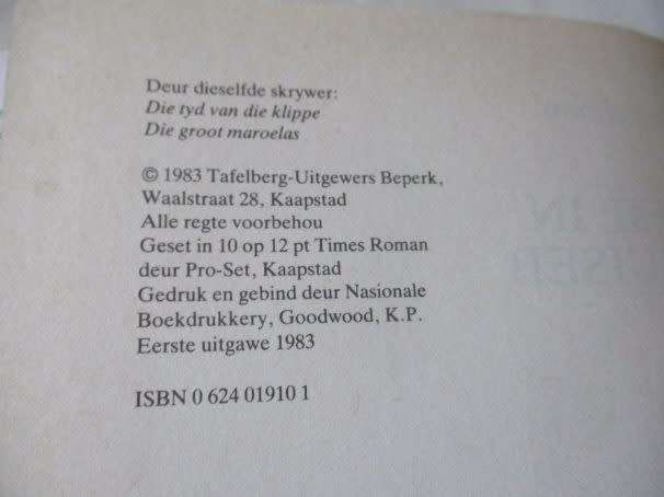 ONHEIL IN DIE KUISEB - DOC IMMELMAN