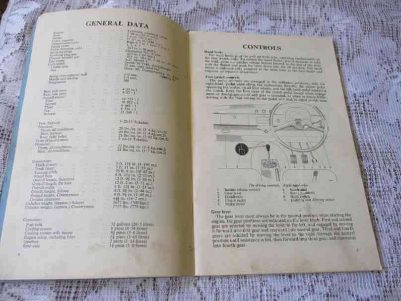 AUSTIN A40 DRIVER`S HANDBOOK