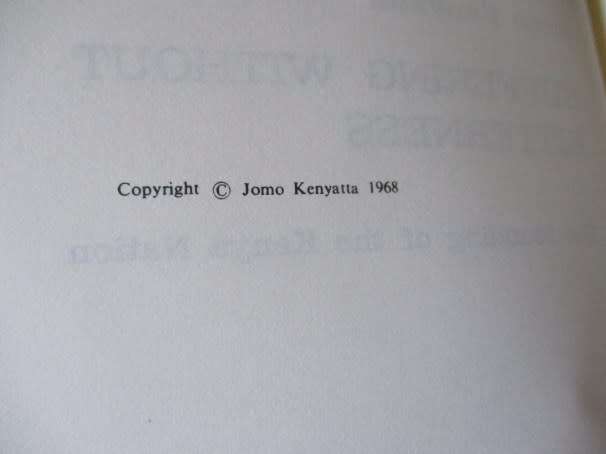 SUFFERING WITHOUT BITTERNESS - THE FOUNDING OF THE KENYA NATION - JOMO KENYATTA