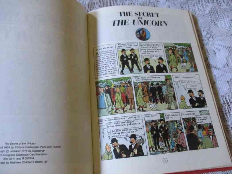 THE ADVENTURES OF TINTIN - FLIGHT 714, SECRET OF THE UNICORN, RED RACKHAM`S TREASURE - HERGE`
