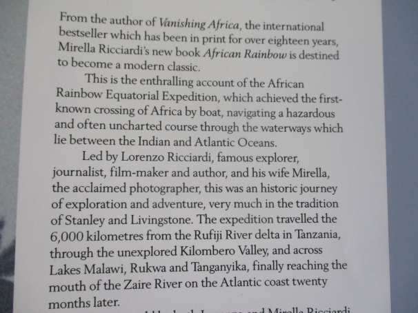 AFRICAN RAINBOW - ACROSS AFRICA BY BOAT - LORENZO & MIRELLA RICCIARDI