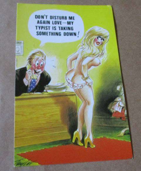 `NAUGHTIES` POST CARD