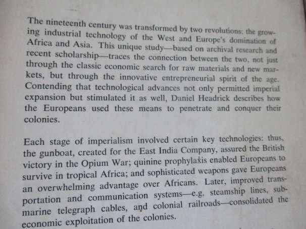 THE TOOLS OF EMPIRE - TECHNOLOGY AND EUROPEAN IMPERIALISM IN THE 19TH CENTURY - DANIEL R HEADRICK