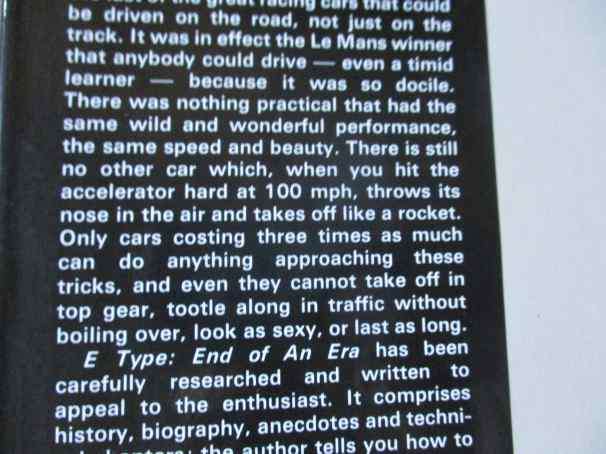 E TYPE - END OF AN ERA - CHRIS HARVEY