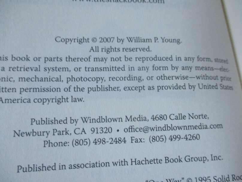 THE SHACK - WM. PAUL OUNG