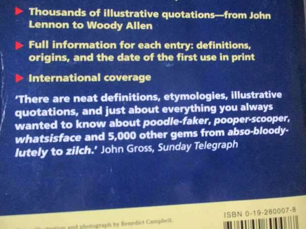 THE OXFORD DICTIONARY OF MODERN SLANG - JOHN ATO AND JOHN SIMPSON