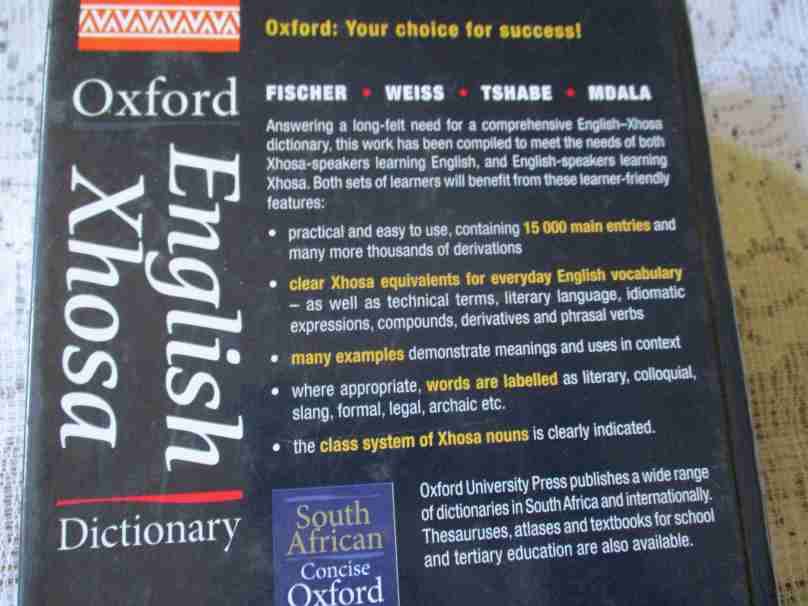 OXFORD ENGLISH - XHOSA DICTIONARY