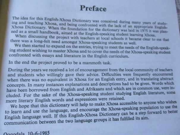 OXFORD ENGLISH - XHOSA DICTIONARY