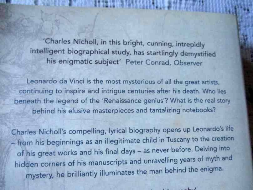 LEONARDO DA VINCI - FLIGHTS OF THE MIND - CHARLES NICHOLL