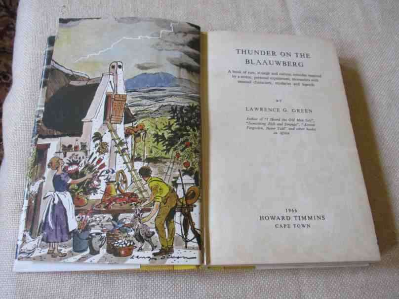 THUNDER ON THE BLAAUWBERG - LAWRENCE G GREEN ( damaged )
