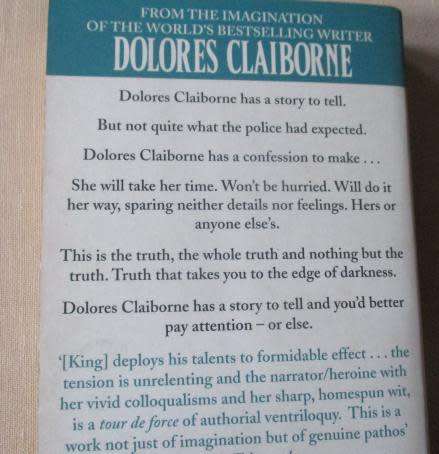 DOLORES CLAIBORNE - STEPHEN KING