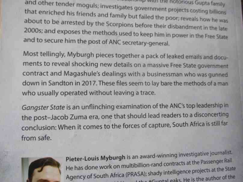 GANGSTER STATE - PIETER-LOUIS MYBURGH