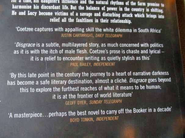 DISGRACE - J.M. COETZEE