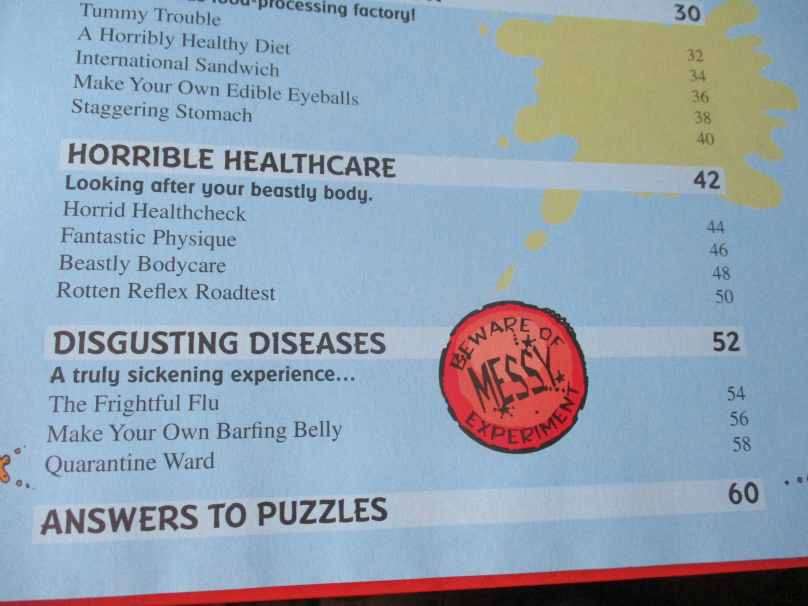 HORRIBLE SCIENCE ANNUAL 2008