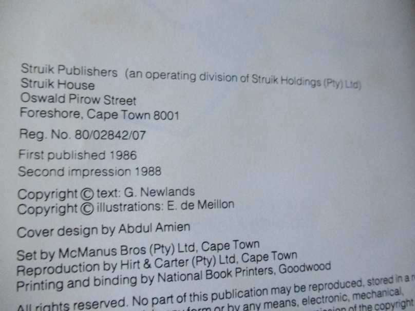 SPIDERS - GERRY NEWLANDS & ELBIE DE MEILLON - STRUIK POCKET GUIDES FOR SOUTHERN AFRICA