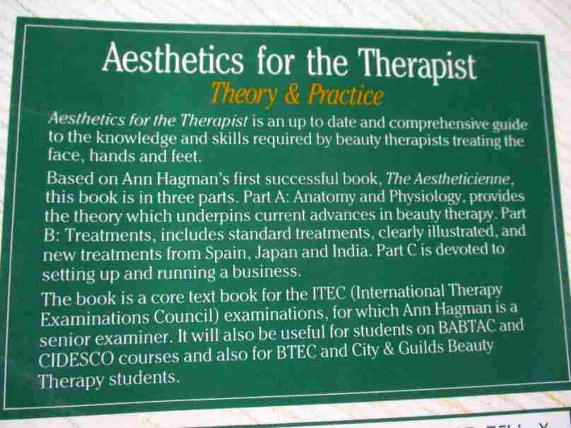 AESTHETICS FOR THE THERAPIST - THEORY & PRACTICE - ANN HAGMAN