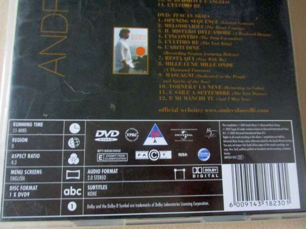 ANDREA BOCELLI - SPECIAL DE LUXE SOUND & VISION EDITION  - 2 CD`s & DVD