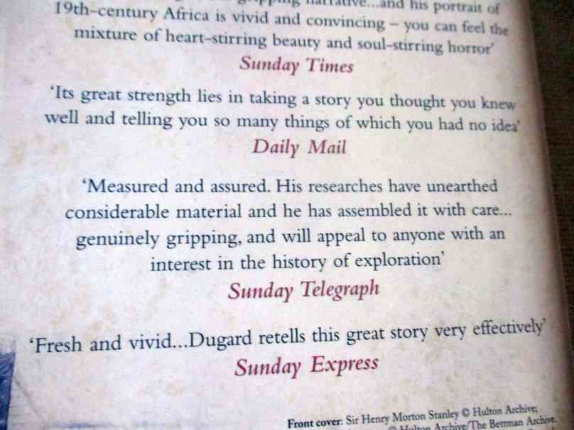 INTO AFRICA - THE DRAMATIC RETELLING OF THE STANLEY-LIVINGSTONE STORY - MARTIN DUGARD