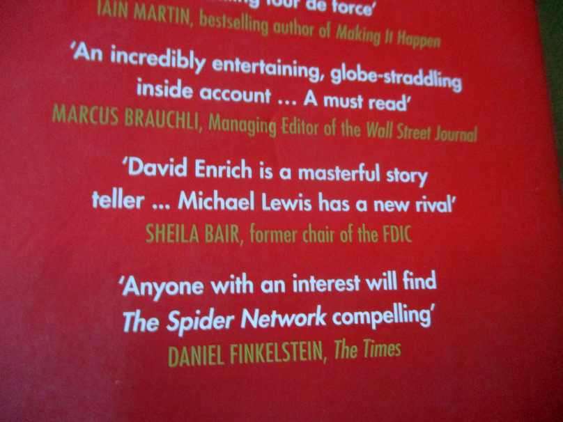 THE SPIDER NETWORK - THE WILD STORY OF A MATH GENIUS AND ONE OF THE GREATEST SCAMS .. - DAVID ENRICH