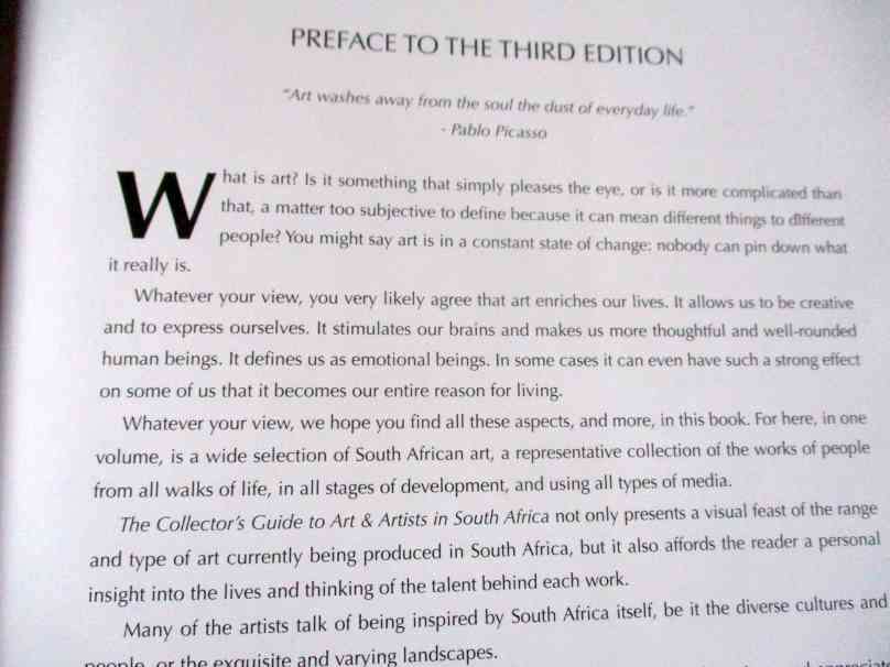 THE COLLECTOR'S GUIDE TO ART AND ARTISTS IN SOUTH AFRICA - A VISUAL JOURNEY INTO THE THOUGHTS AND ..