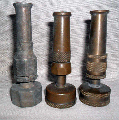 OLD HOSEPIPE NOZZLES x 3