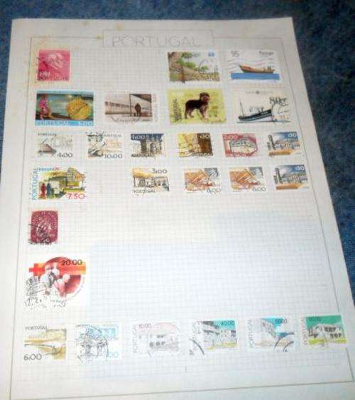 PAGE WITH STAMPS