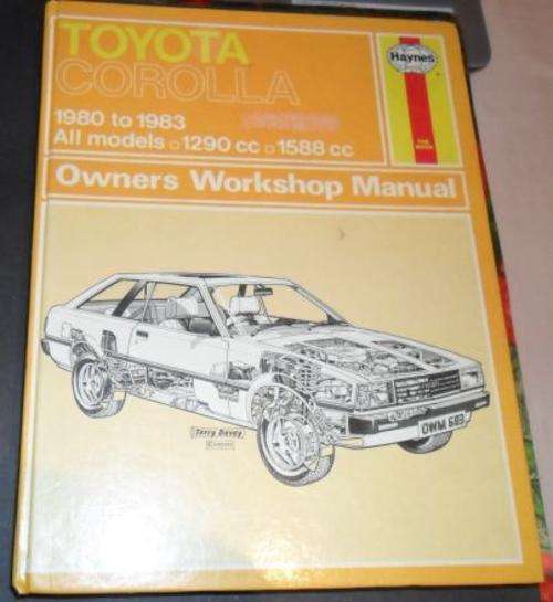 TOYOTA COROLLA WORKSHOP MANUAL 1980 - 1983