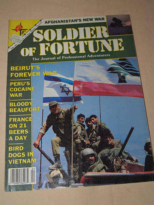 SOLDIER OF FORTUNE APRIL 1989 ( RHODESIAN LIGHT INFANTRY ARTICLE )