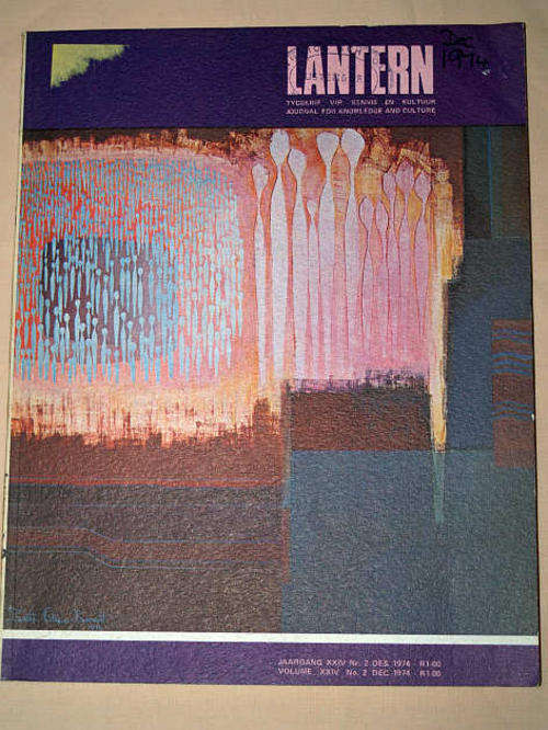 LANTERN  DES 1974 -( BETTIE CILLIERS-BARNARD, ANTON VAN WOUW, HOETS,PINCHUCK,PRINSLOO,VAN GILDER)