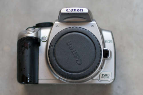 Canon EOS 350D Digital SLR camera body (SILVER)