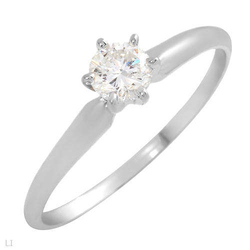 Brand New Solitaire Ring With Genuine Clean Diamond.