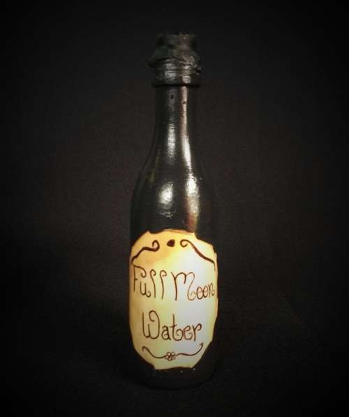 Full Moon Water in Handcrafted Bottle  Holy Water Kissed by the Moon