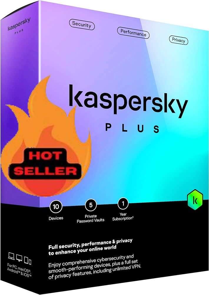 Kaspersky Plus - 3 Devices 1 Year No Shipping Fee