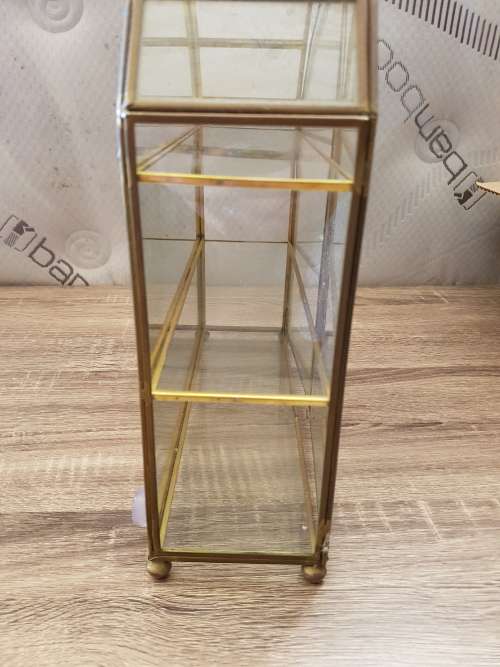 Small led glass display cabinet