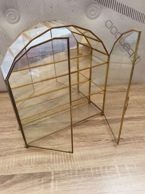 Small led glass display cabinet