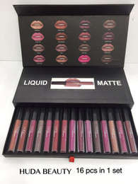 Huda   matte liquid  Lipstick Vault     (16 piece)
