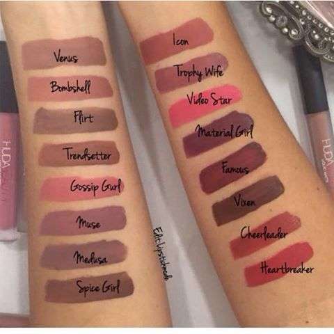Huda   matte liquid  Lipstick Vault     (16 piece)
