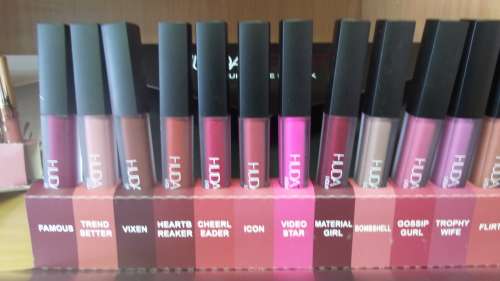 12 piece huda matte liquid lipsticks