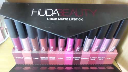 12 piece huda matte liquid lipsticks