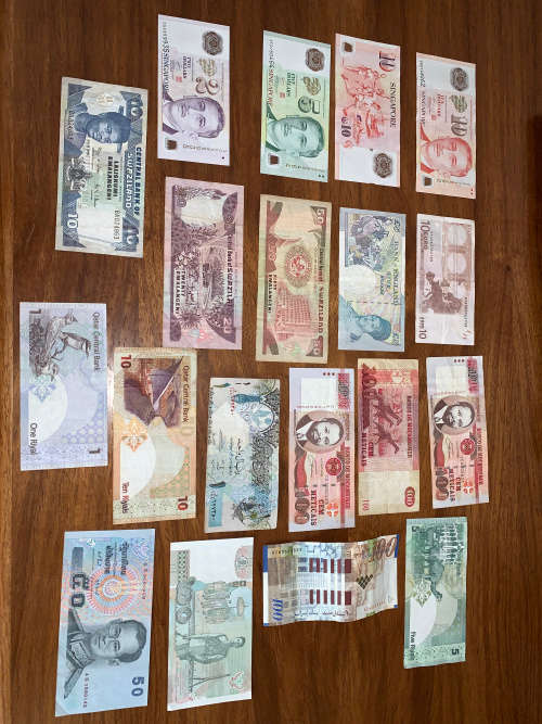 Old international notes