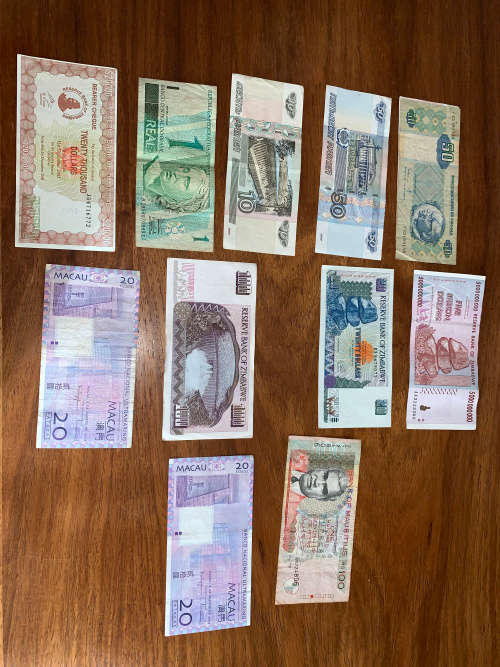 Old international notes
