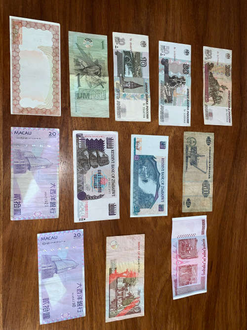 Old international notes
