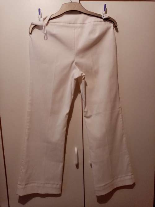 White stretch pants 36
