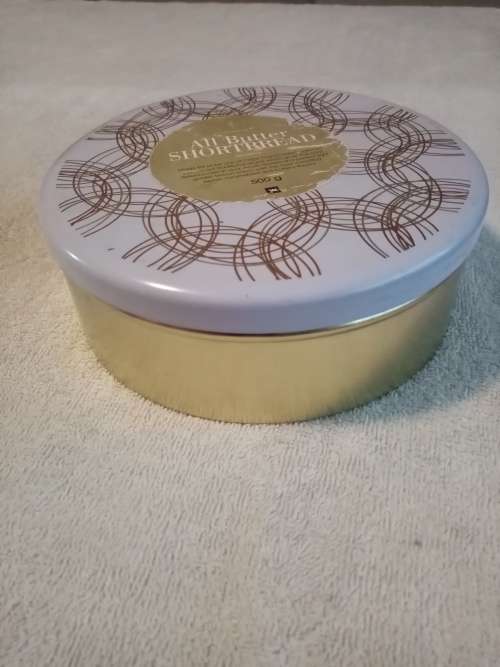 Woolworths all butter shortbread tin