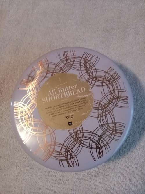 Woolworths all butter shortbread tin