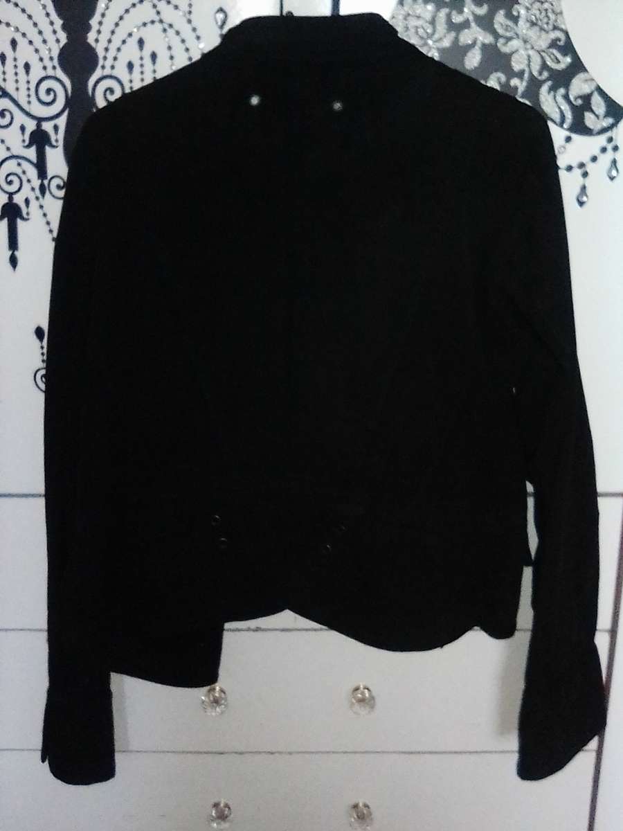 Jays Jay`s Black denim jacket size 16(small make)