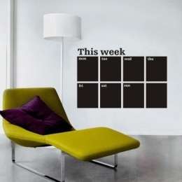 Chalkboard Wall Sticker Weekly Planner