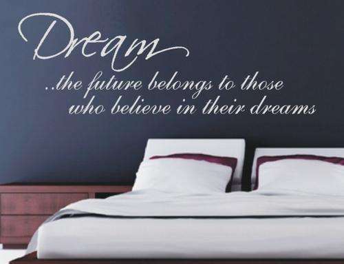 Dream Inspirational Vinyl Decals Wall Art Stickers